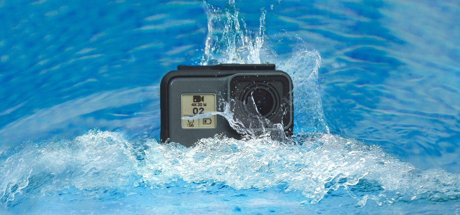 Camera in pool